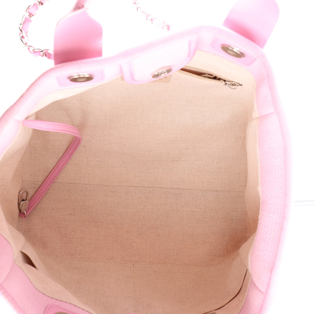 Mixed Fibers Small Deauville Tote Dark Pink