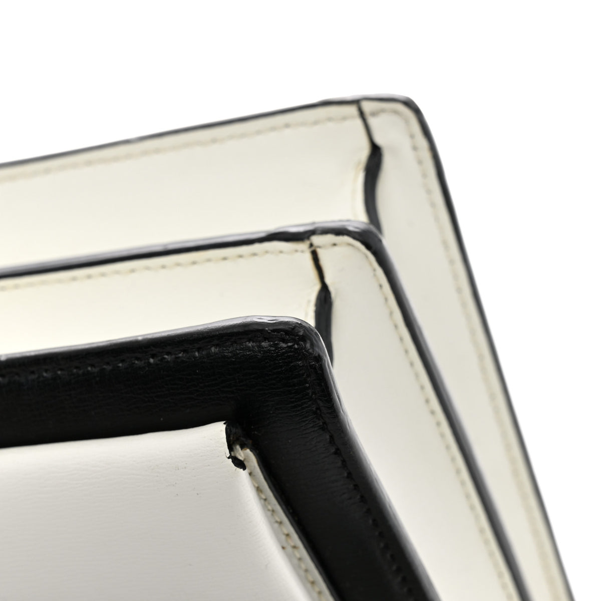 Calfskin Bi-Color Medium Monogram Sunset Black Pearl White