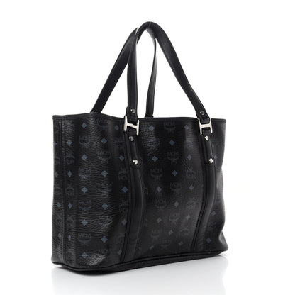 MCM Visetos Shopping Tote Black 3 of 9