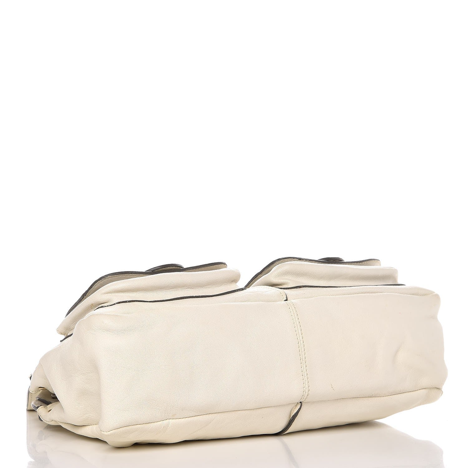 Chloe Lambskin Saskia Satchel White 4 of 9
