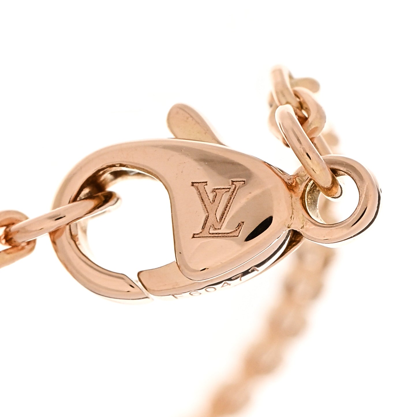 LOUIS VUITTON 18K Pink Gold Diamond Idylle Blossom LV Bracelet