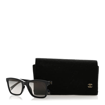 Chanel Acetate CC Rectangle Sunglasses 5551-U Black 9 of 9