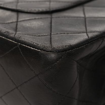 Chanel Lambskin Quilted Medium Double Flap Black 12 of 12