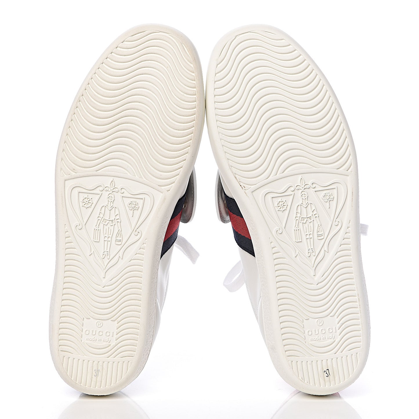 Calfskin Ayers Crystal Web Womens New Ace Pineapple Sneakers 37 White