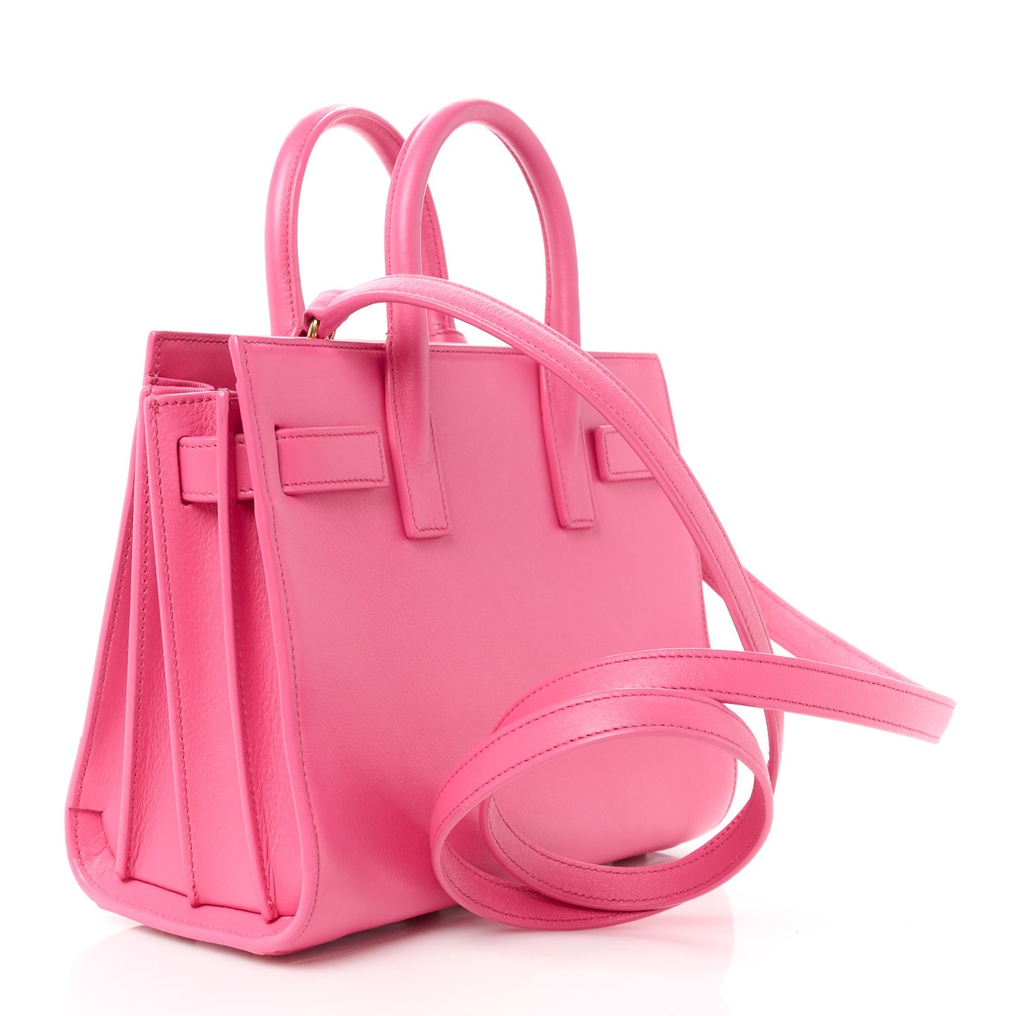 Calfskin Nano Sac De Jour Lipstick Fuchsia