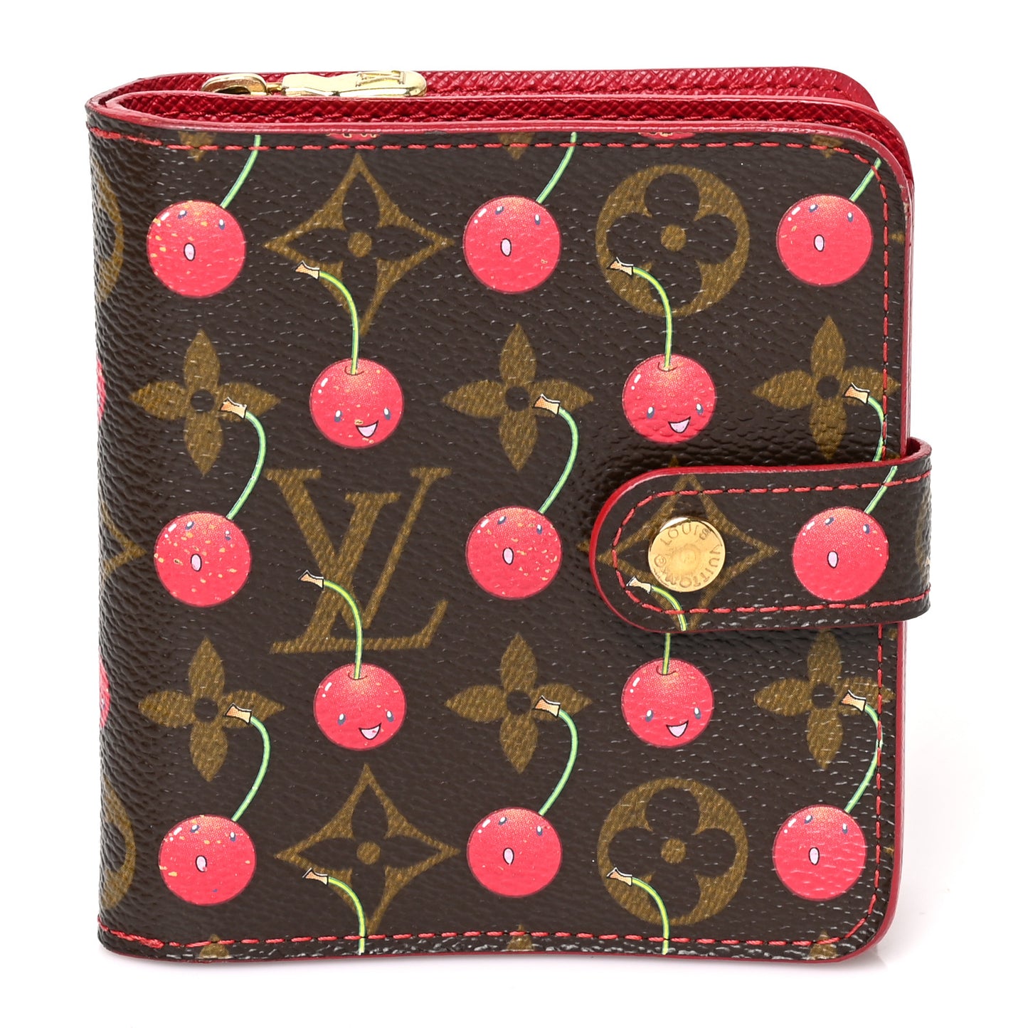 Monogram Cerises Compact Zippe Wallet