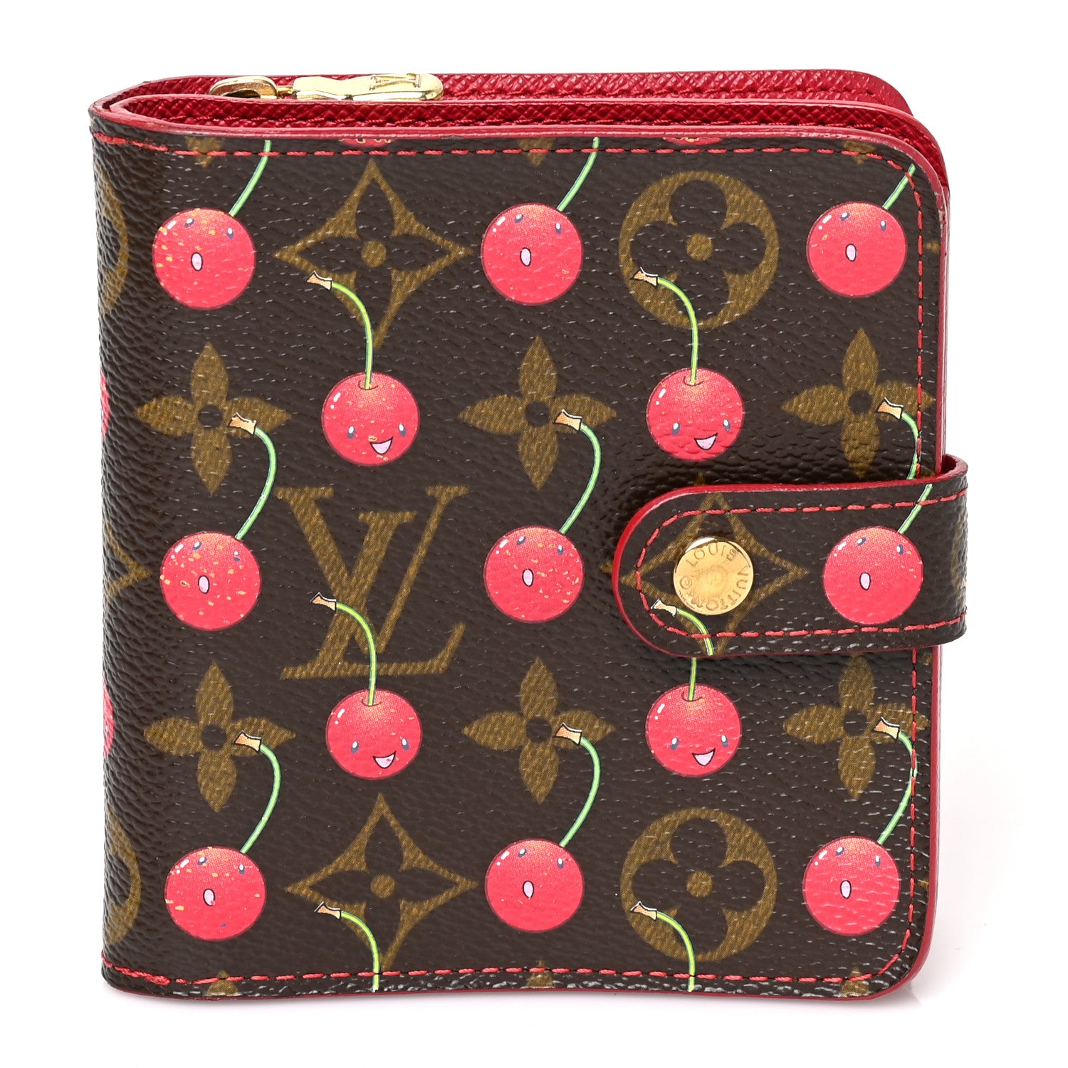 Louis Vuitton Monogram Cerises Compact Zippe Wallet 1 of 9