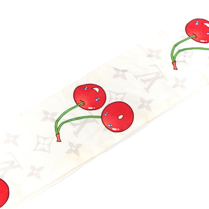 Louis Vuitton LV X TM Silk Monogram Cerises Bandeau White 4 of 4