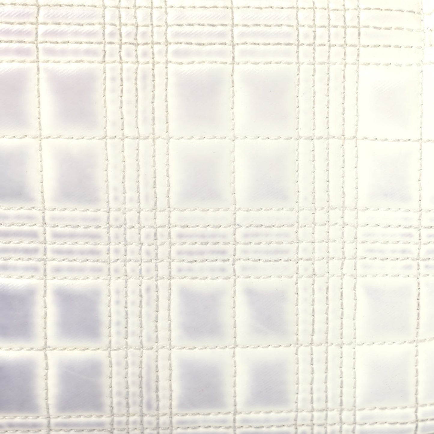 Patent Quilted Horseferry Print Small Lola Bag White