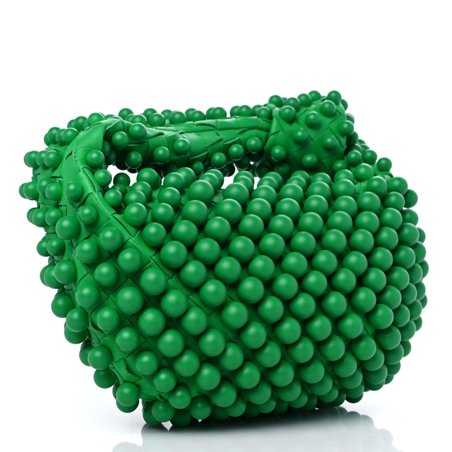 Nappa Studded Intrecciato Mini Jodie Parakeet