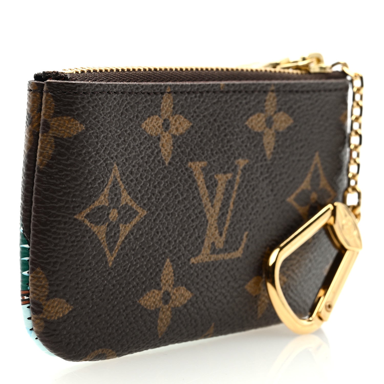 Louis Vuitton Monogram 2023 Christmas Animation Alpine Key Pouch Pink 4 of 6