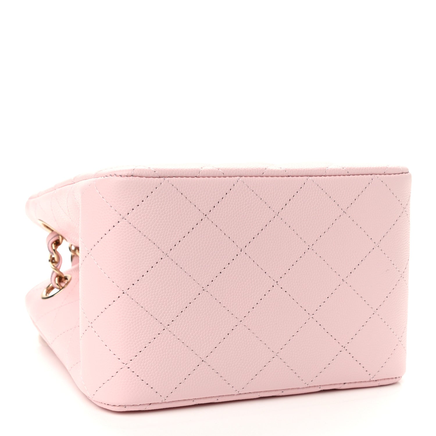 Chanel Caviar Quilted Mini Bucket Bag Pink 4 of 11