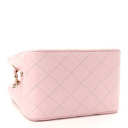 Chanel Caviar Quilted Mini Bucket Bag Pink 4 of 11