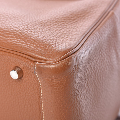 Hermes Taurillon Clemence Lindy 30 Gold 11 of 14
