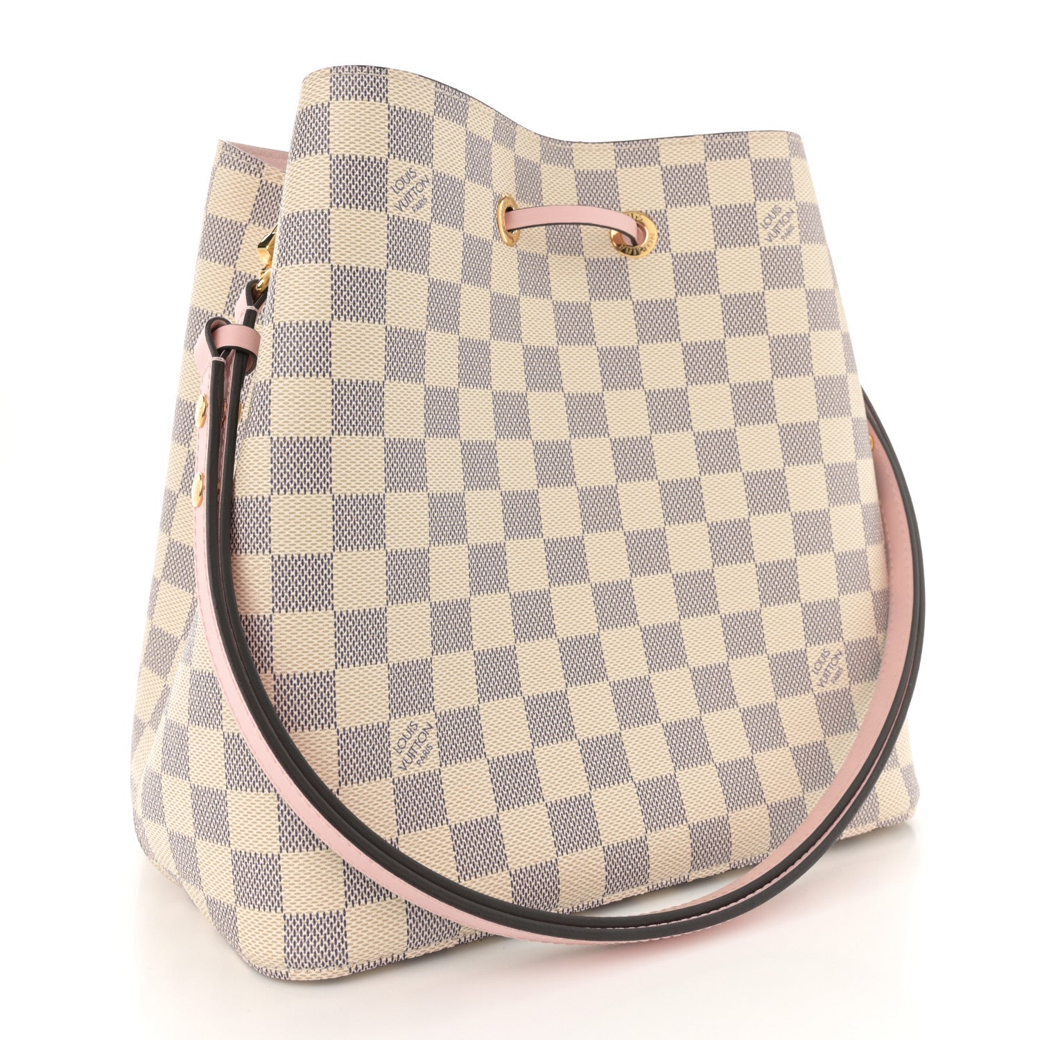 Louis Vuitton Damier Azur Neonoe MM Eau De Rose 3 of 9