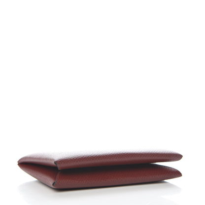 Hermes Epsom Calvi Card Case Rouge H 4 of 8