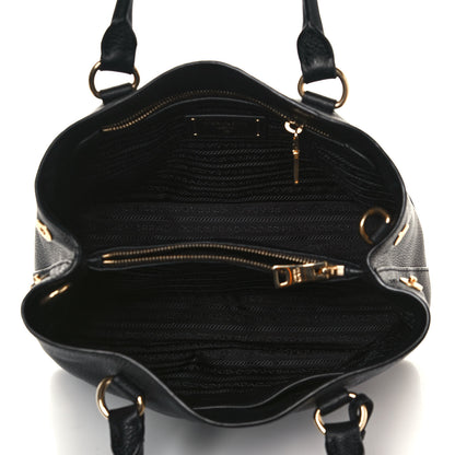 Prada Vitello Daino Tote Black 5 of 14