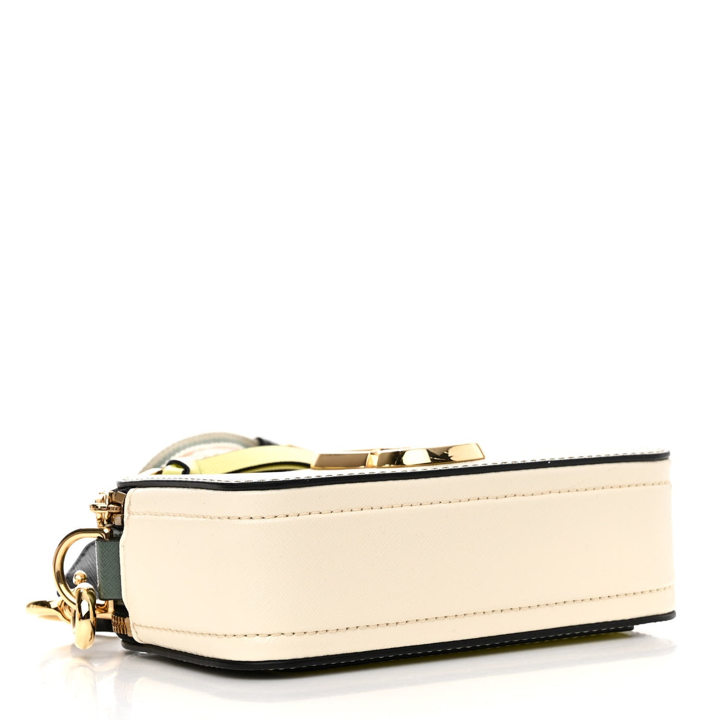 Saffiano Small Snapshot Camera Bag Silver Sage Multi