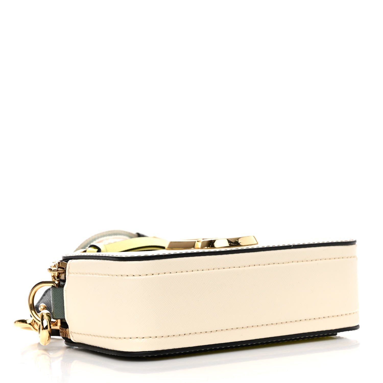 Marc Jacobs Saffiano Small Snapshot Camera Bag Silver Sage Multi 4 of 12