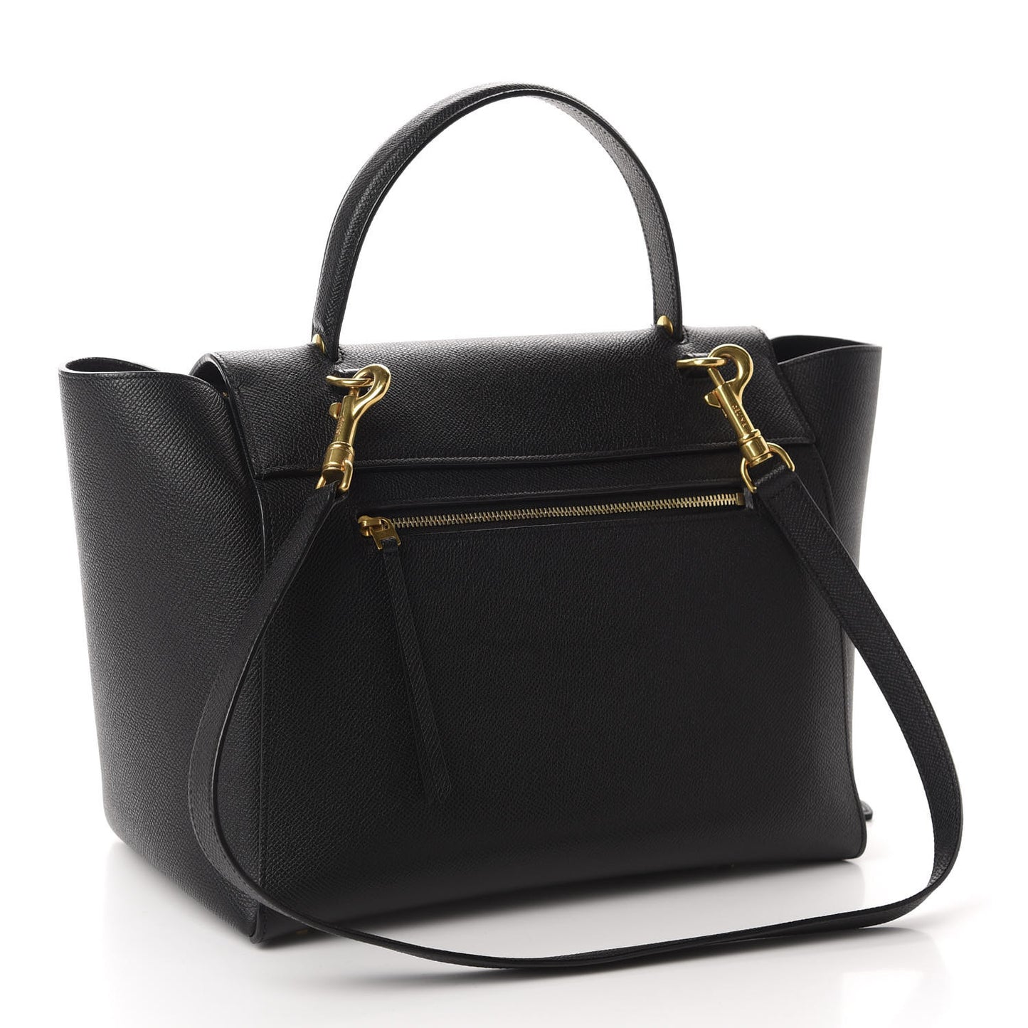 Grained Calfskin Mini Belt Bag Black