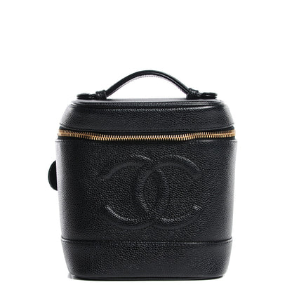 Chanel Caviar Vanity Cosmetic Case Black 1 of 7