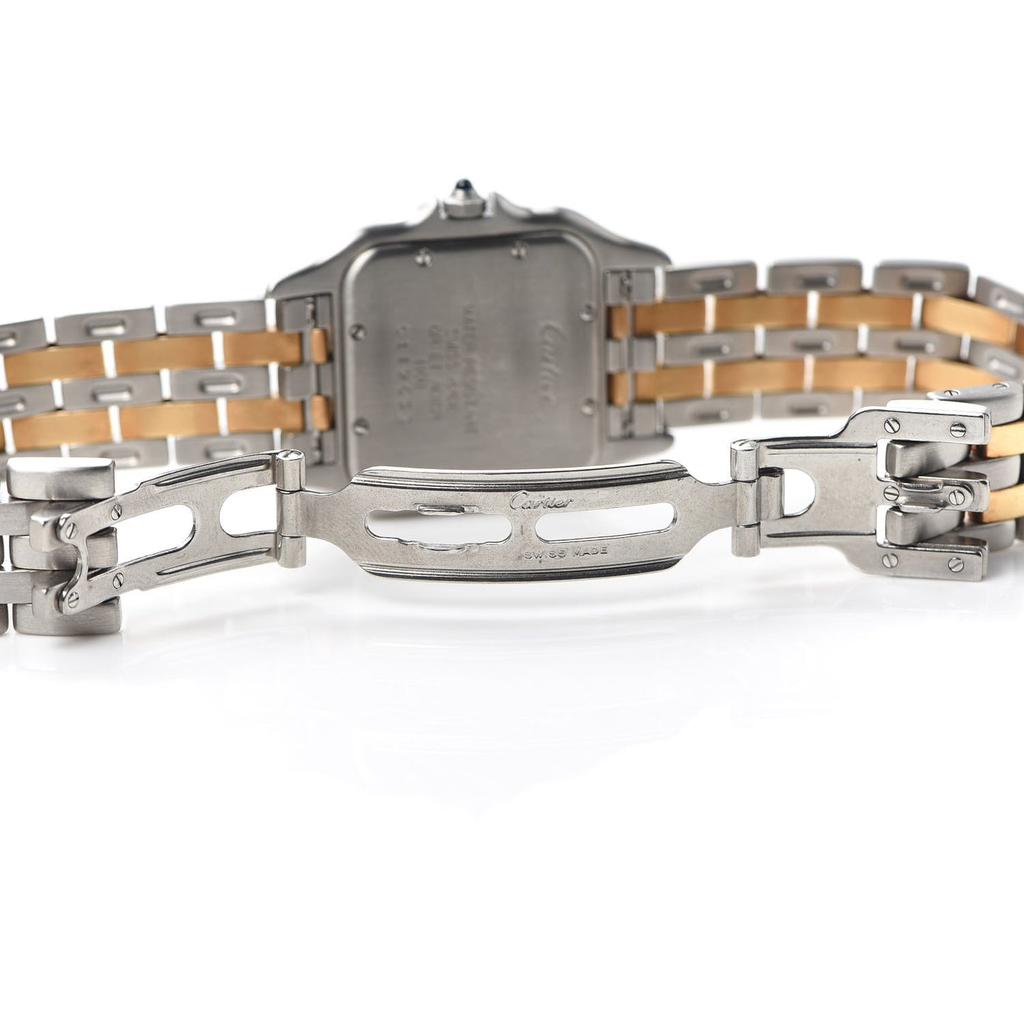 Stainless Steel 18K Yellow Gold 27mm Panthere Quartz Watch