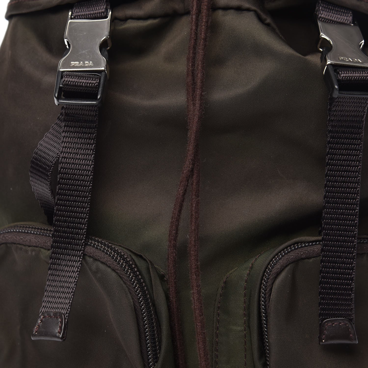 Prada Nylon Vela Saffiano Backpack Ebano 11 of 11