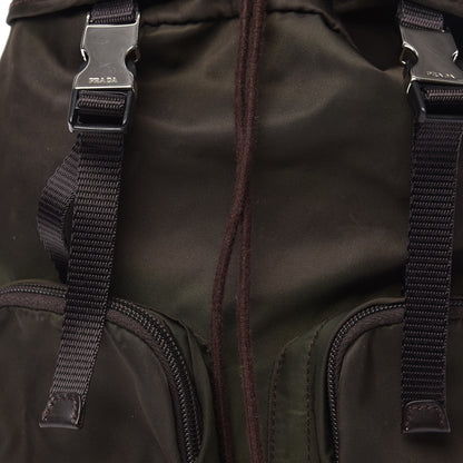 Prada Nylon Vela Saffiano Backpack Ebano 11 of 11