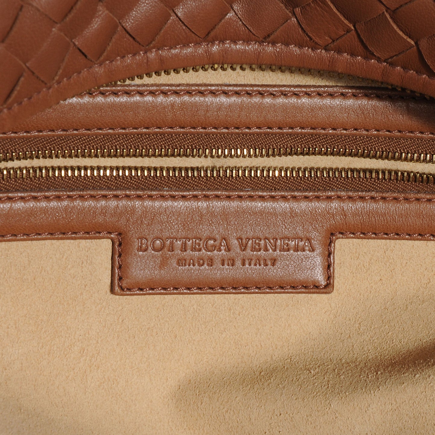 Nappa Intrecciato Montaigne Bag Noce