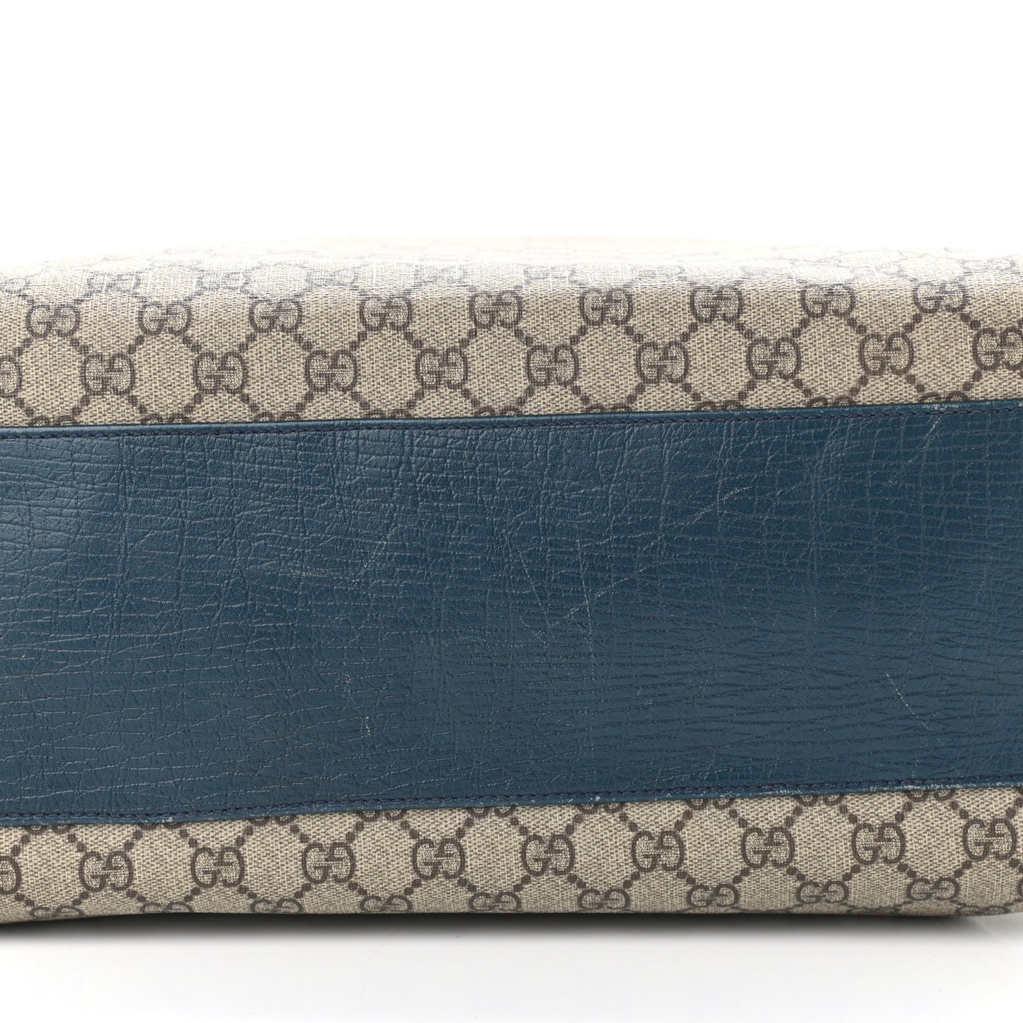 GG Plus Monogram Flat Vertical Tote Blue