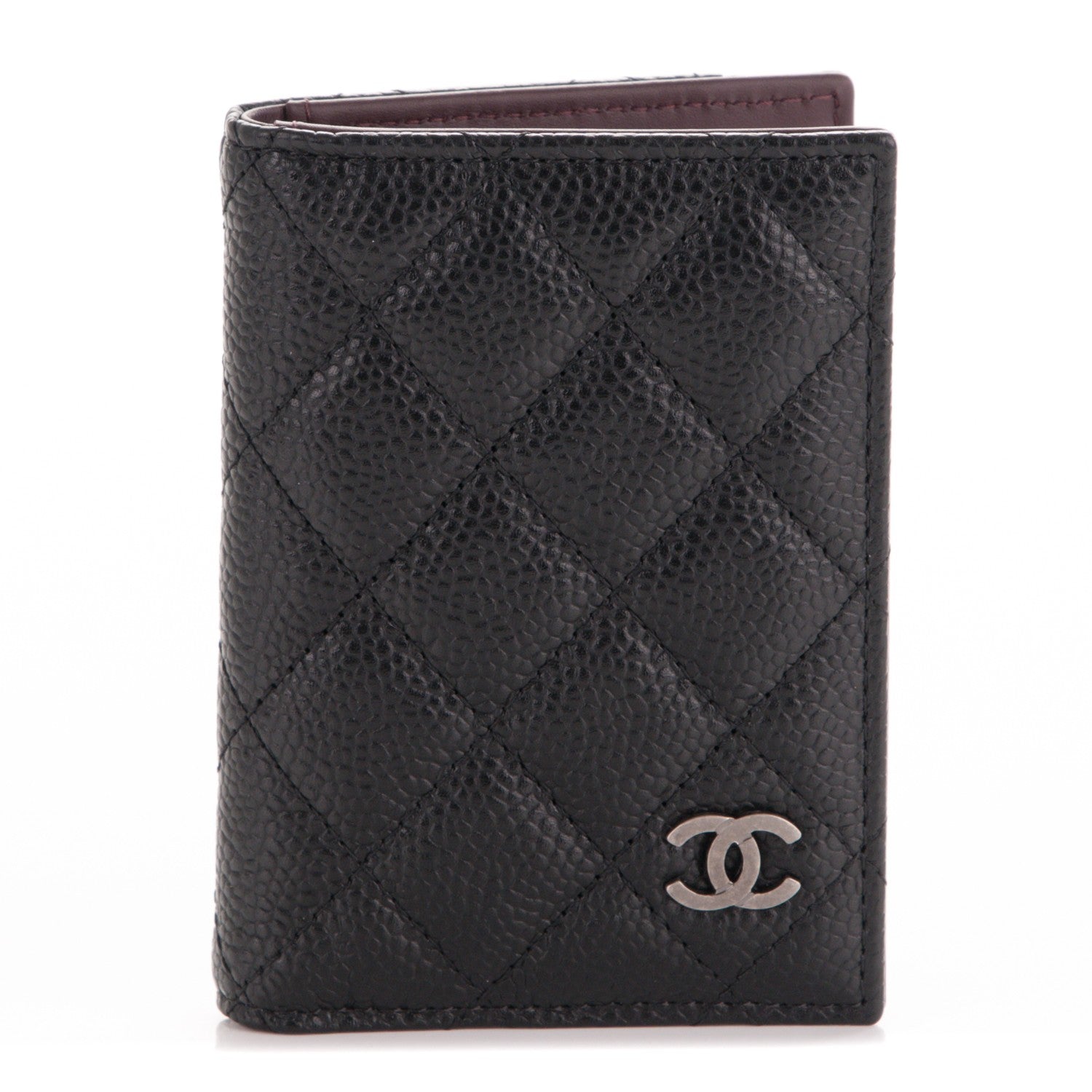 Chanel Caviar Quilted Card Holder Wallet Black 1 of 7