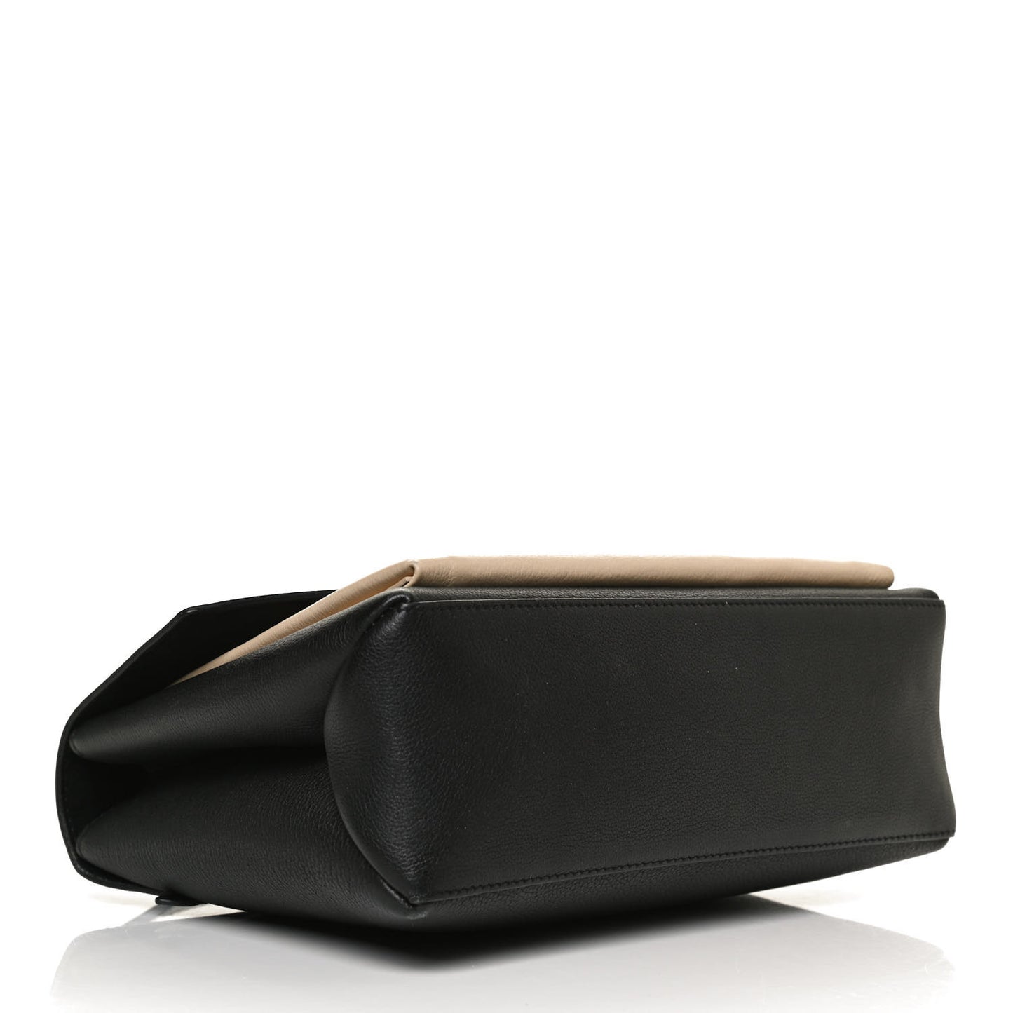 Soft Calfskin My Lockme Top Handle Vanille Black