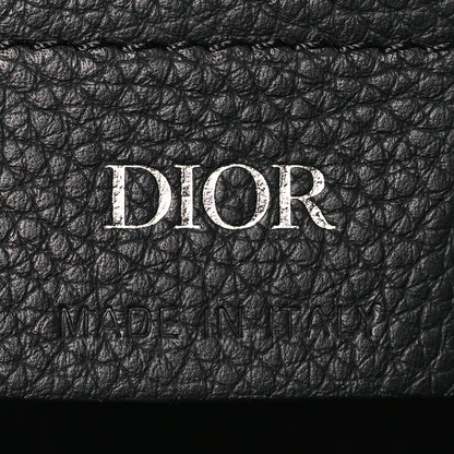 Christian Dior Oblique Jacquard Grained Calfskin Lingot 50 Black 12 of 19