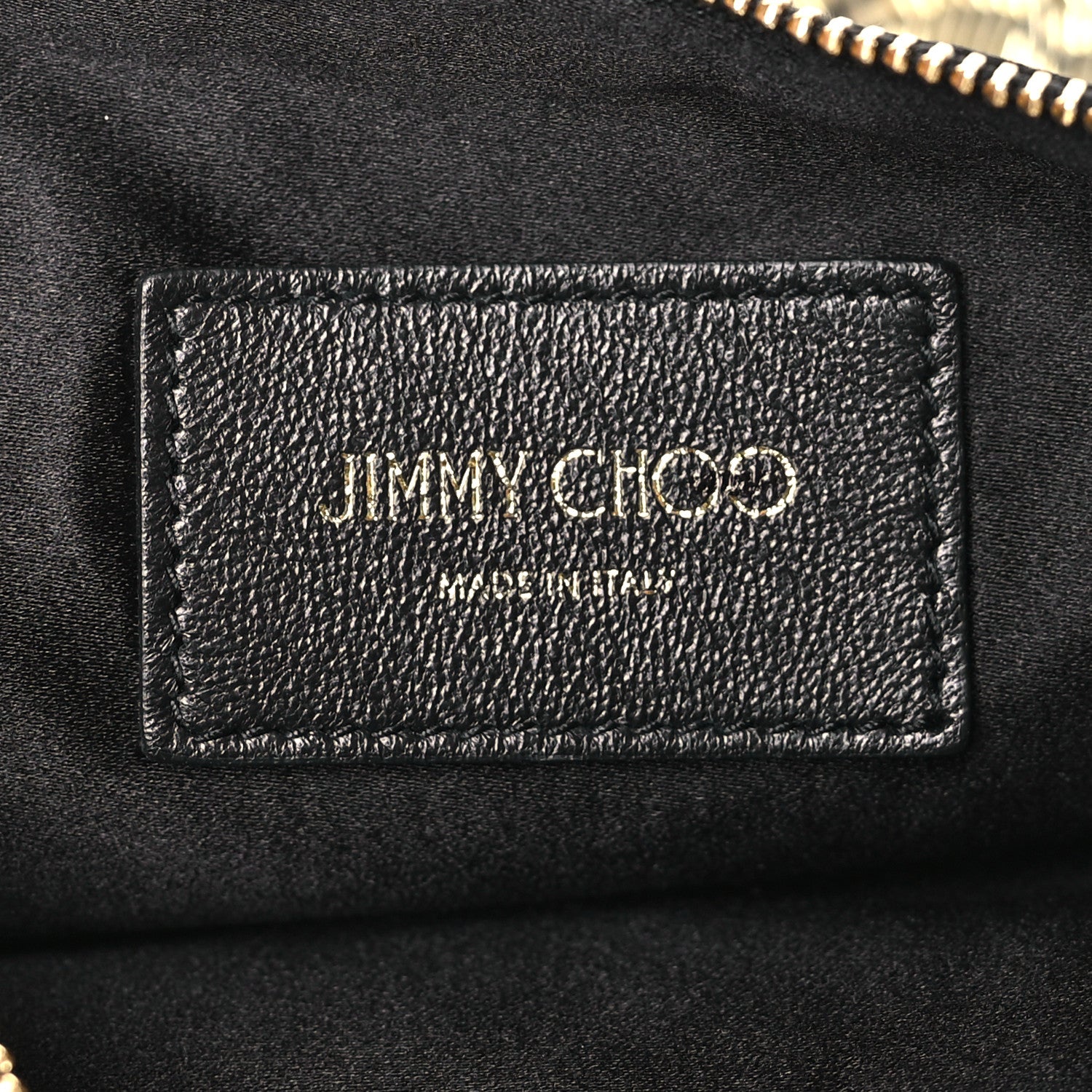 Jimmy Choo Silk Sequin Tassel Callie Shoulder Bag Black Gold 6 of 8