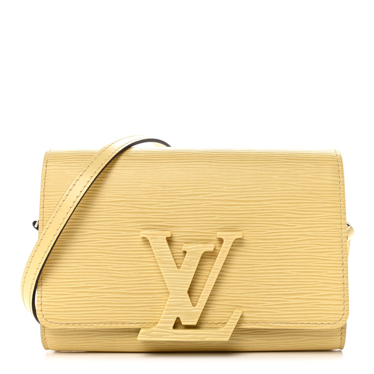 Epi Louise Strap PM Jaune Pale