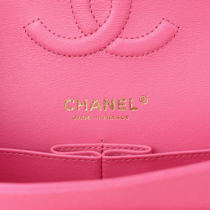 Chanel Caviar Quilted Medium Double Flap Pink 6 of 10