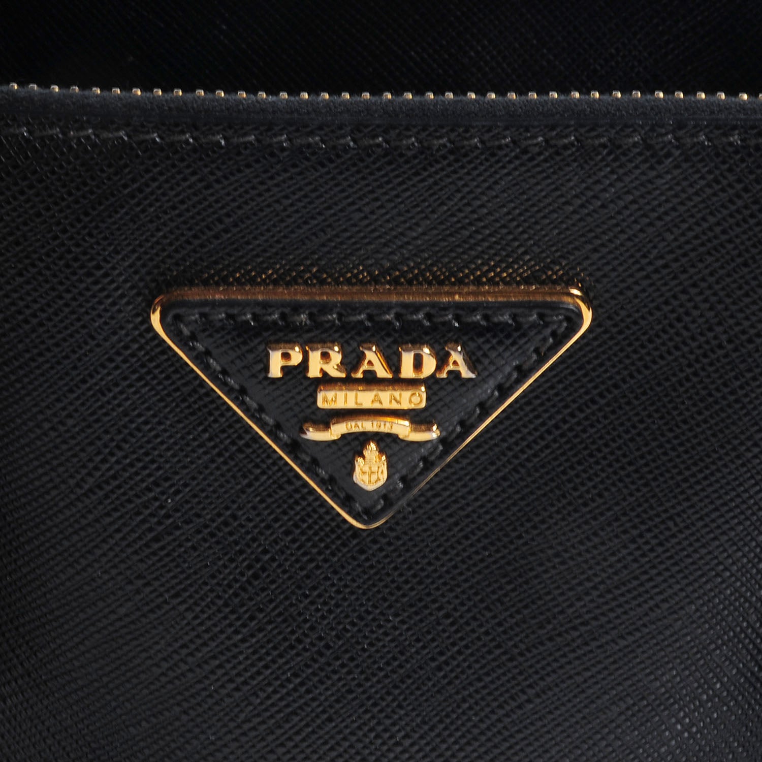 Prada Saffiano Lux Large Double Zip Tote Nero Black 5 of 9