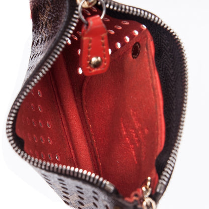 Louis Vuitton Monogram Perforated Key Pouch Orange 5 of 7