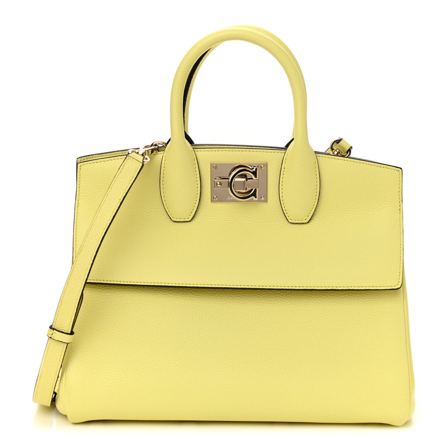 Calfskin The Studio Bag Yellow
