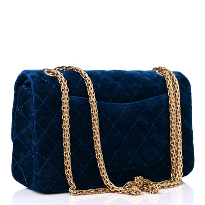 Chanel Velvet Quilted 2.55 Reissue 225 Flap Blue 3 of 10