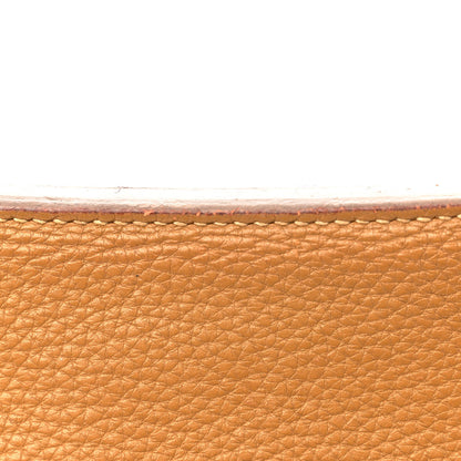Hermes Taurillon Clemence Bi-Color Jypsiere 31 Kraft Gris Perle 12 of 14