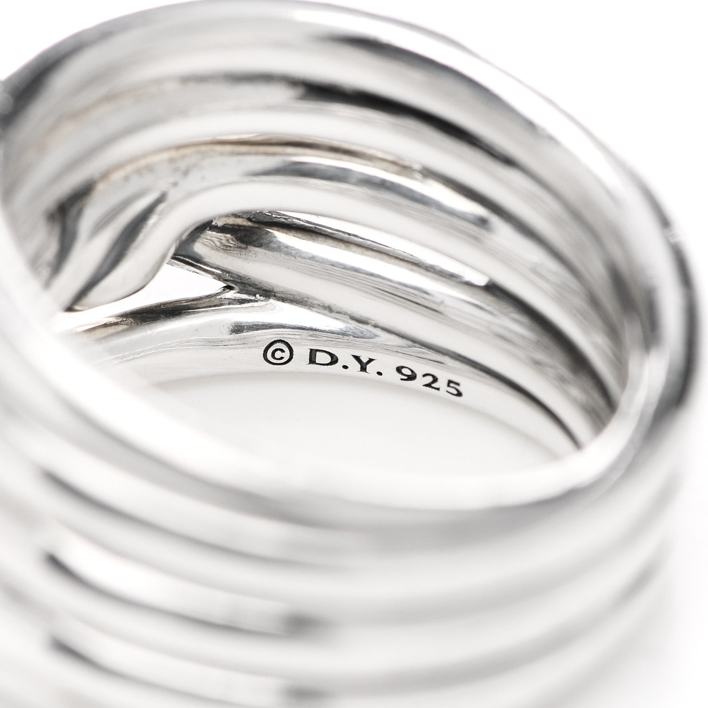 Sterling Silver 14mm Continuance Ring 58 8.25