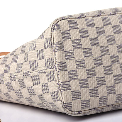 Louis Vuitton Damier Azur Neo Neverfull MM Rose Ballerine 8 of 12