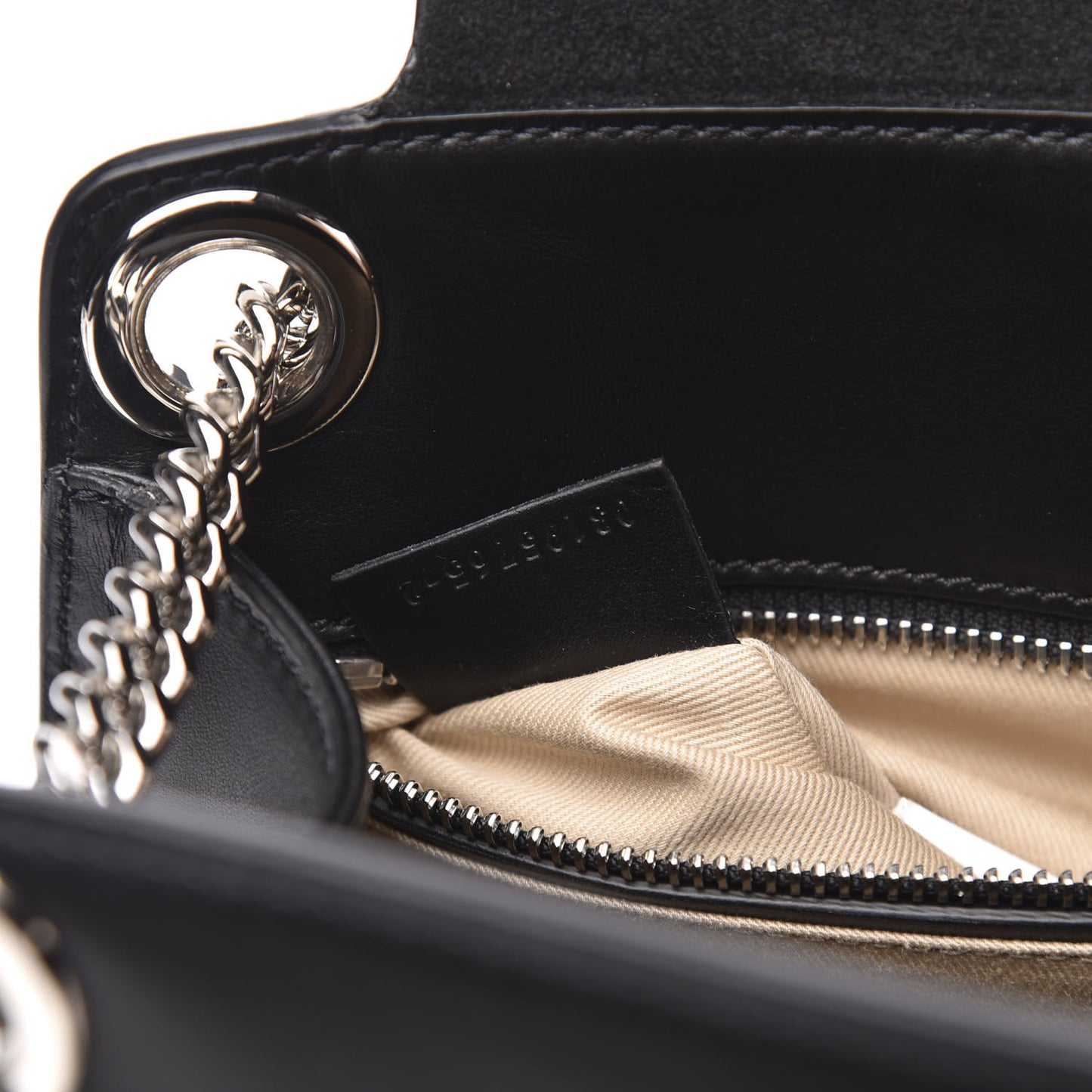 Shiny Calfskin Medium Annie Shoulder Bag Black