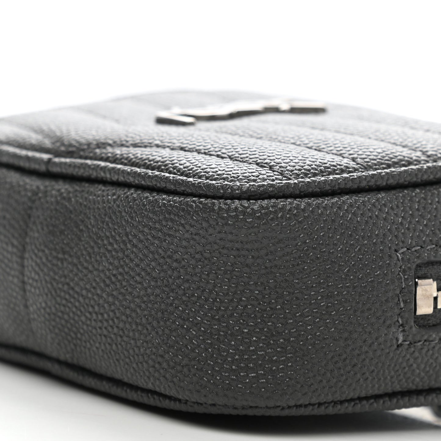 Grain De Poudre Matelasse Monogram Baby Lou Camera Bag Dark Smog