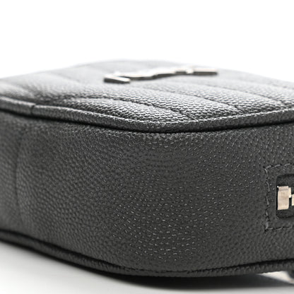 Saint Laurent Grain De Poudre Matelasse Monogram Baby Lou Camera Bag Dark Smog 8 of 10