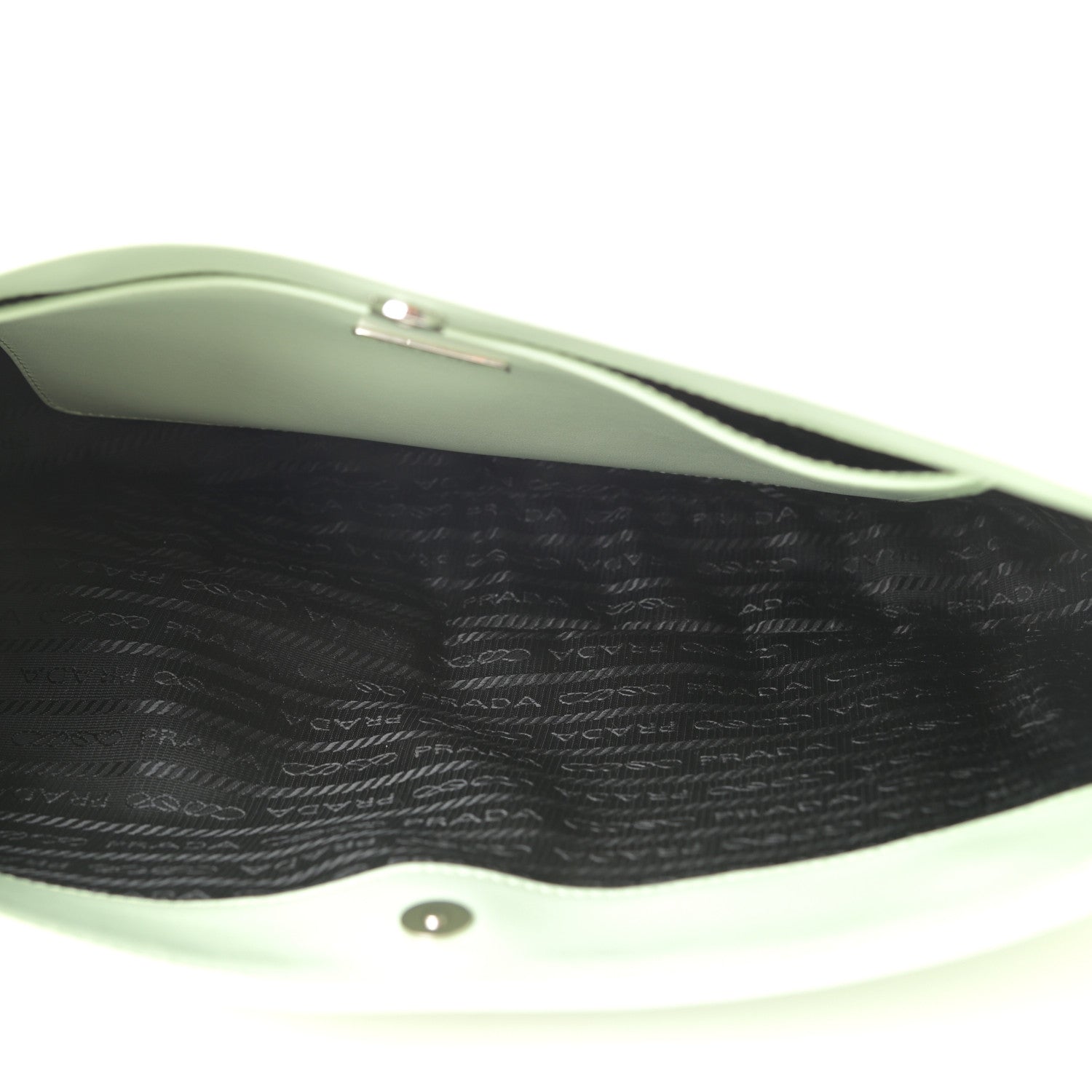 Prada Spazzolato Cleo Shoulder Bag Acqua 5 of 9