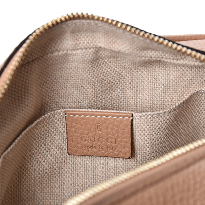 Gucci Pebbled Calfskin Small Soho Disco Bag Rose Beige 5 of 9