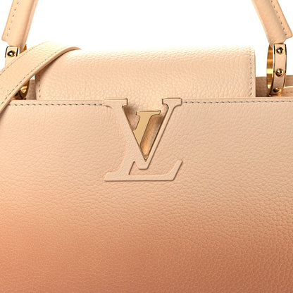 Louis Vuitton Taurillon Gradient Capucines PM Cloudy Creme 7 of 10
