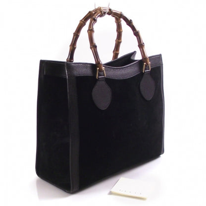 Gucci Suede Bamboo Handle Tote 3 of 11